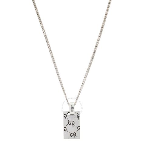 gg ghost gucci|gucci ghost necklace in silver.